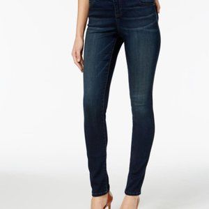 INC International Concepts Skinny Leg Curvy-Fit Dark Wash Jean Size 2L